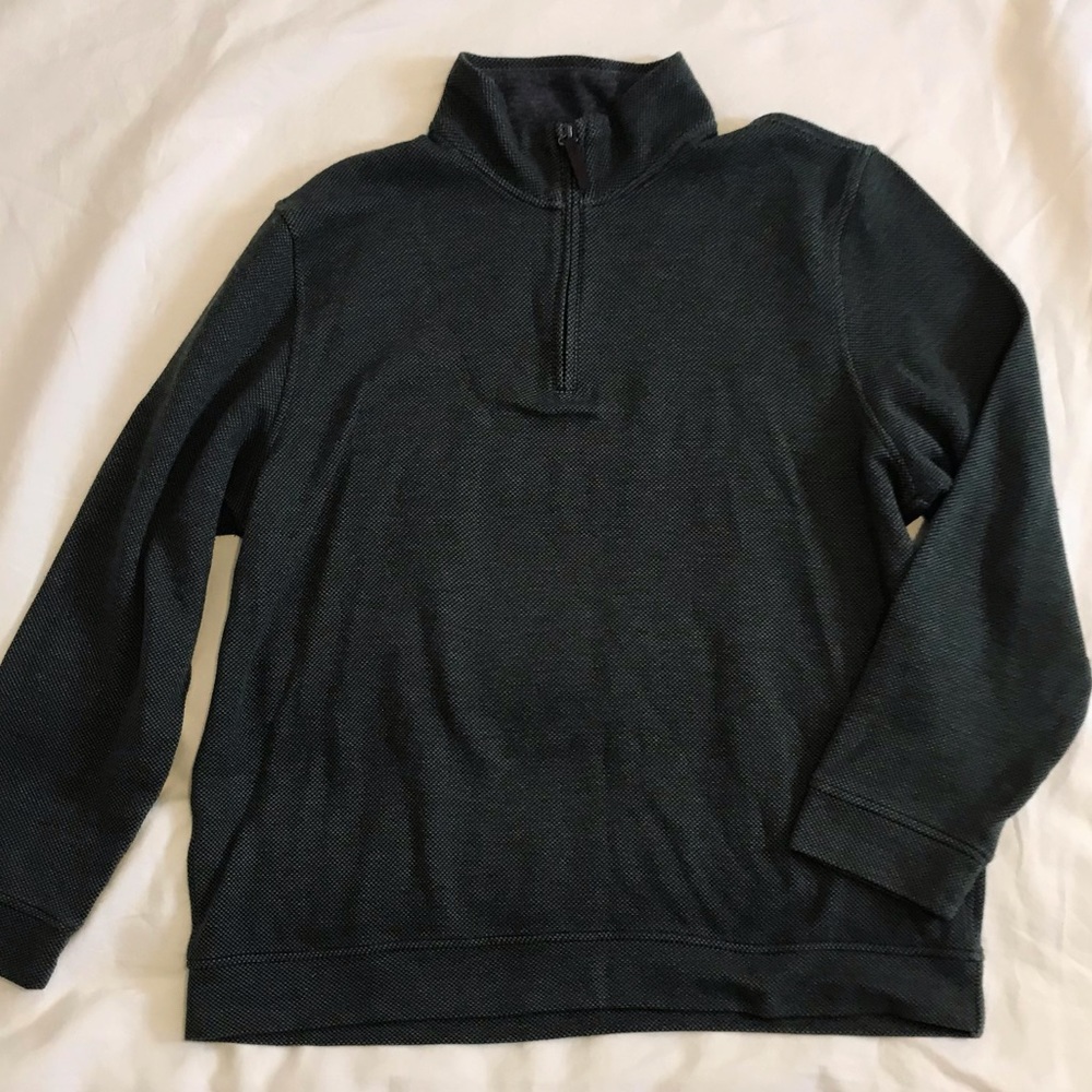 Tasso Elba Quarter Zip Grey Sweater pullover Medium
